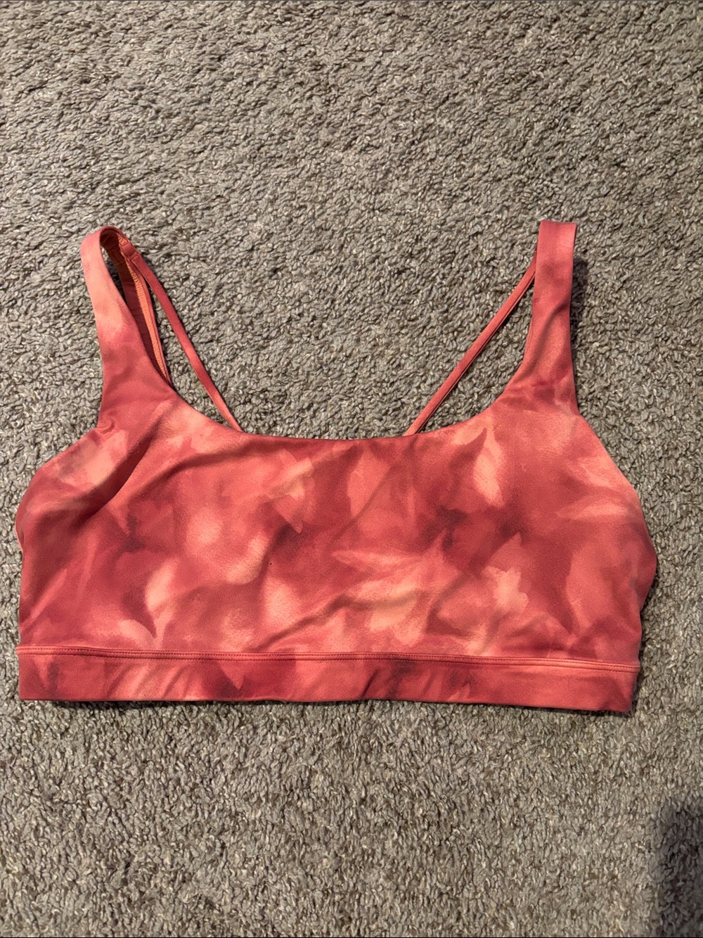 Women’s Athleta Tie-Dye Coral Sports Bra- XL